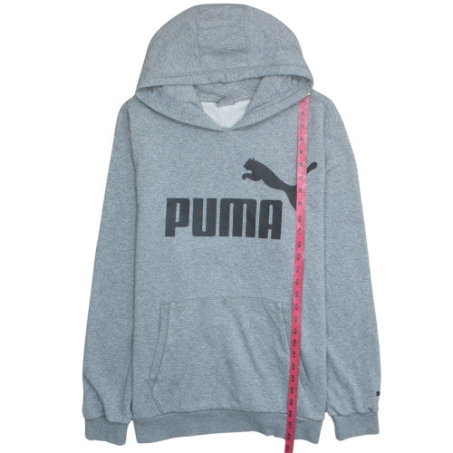 Puma Men’s Grey XL Pullover Hoodie Sweatshirt with Logo Graphic