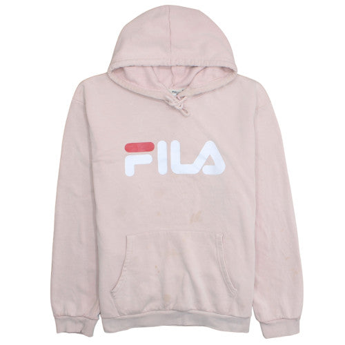 Fila Women's Pink Pullover Hoodie 3XL Cotton Blend Casual Sweatshirt