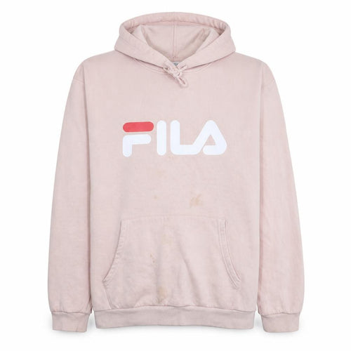 Fila Women's Pink Pullover Hoodie 3XL Cotton Blend Casual Sweatshirt