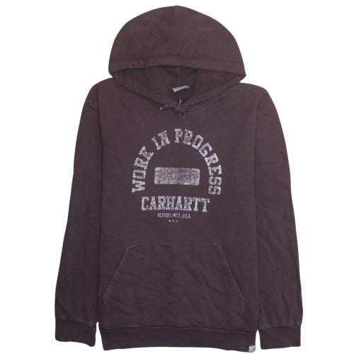 Carhartt Mens Brown 2XL Pullover Hoodie Work In Progress Graphic