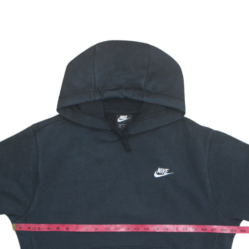 Nike Men's Black Pullover Hoodie Medium Logo Fleece Sweatshirt