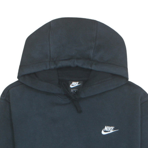 Nike Men's Black Pullover Hoodie Medium Logo Fleece Sweatshirt