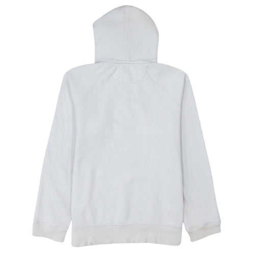 GANT Men's White Pullover Hoodie L Fleece Embroidered Logo