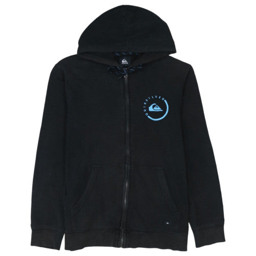 Quiksilver Men's Black XL Full Zip Hoodie Sweatshirt