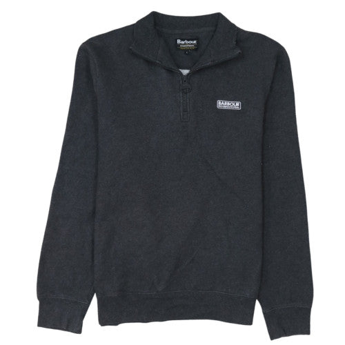 Barbour International Men's Grey L 1/2 Zip Pullover Sweatshirt