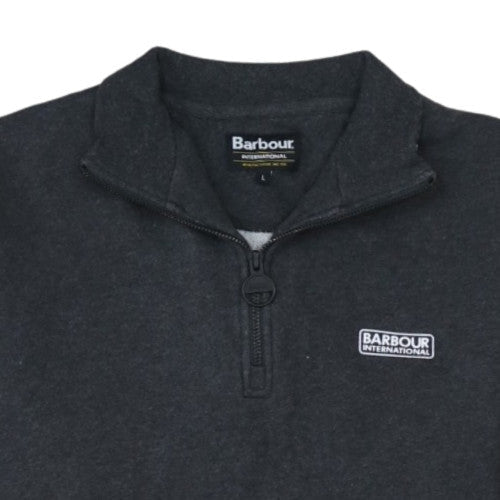Barbour International Men's Grey L 1/2 Zip Pullover Sweatshirt