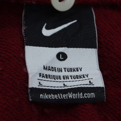 Nike Women’s Burgundy Cotton Crew Neck Pullover Sweatshirt L