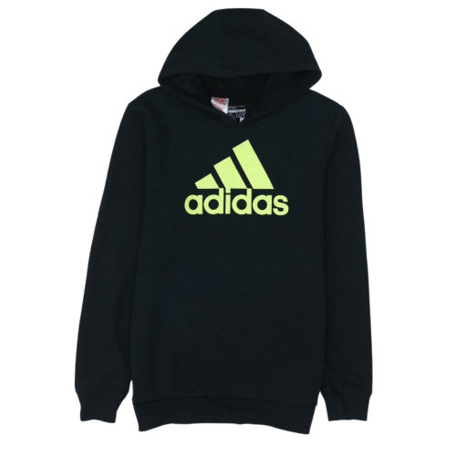 Adidas Boys Black Hooded Pullover Hoodie 15-16 Years Sport Essentials