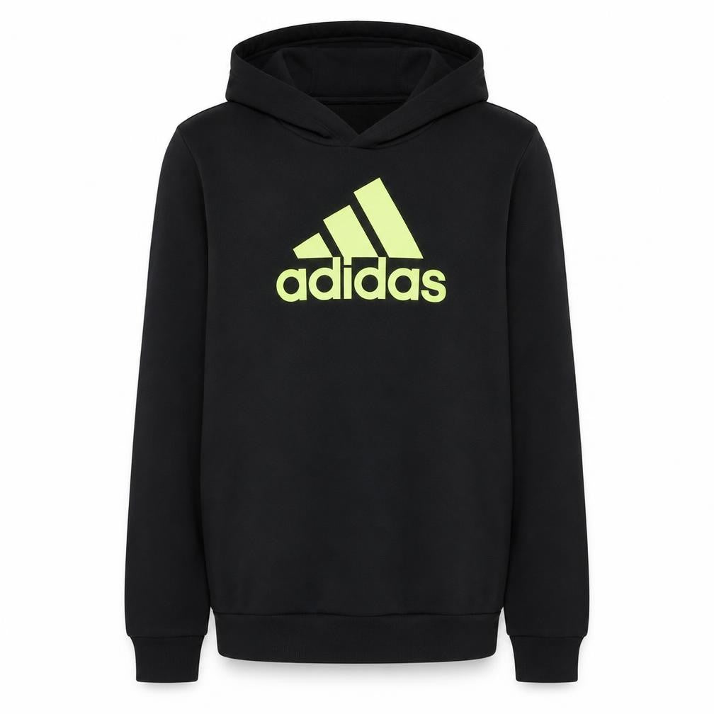 Adidas Boys Black Hooded Pullover Hoodie 15-16 Years Sport Essentials