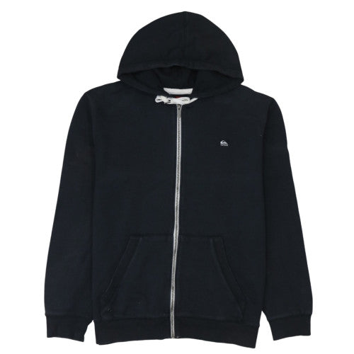 Quiksilver Men's Black XL Full Zip Hoodie Fleece Jacket