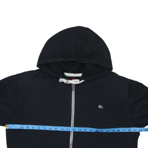 Quiksilver Men's Black XL Full Zip Hoodie Fleece Jacket
