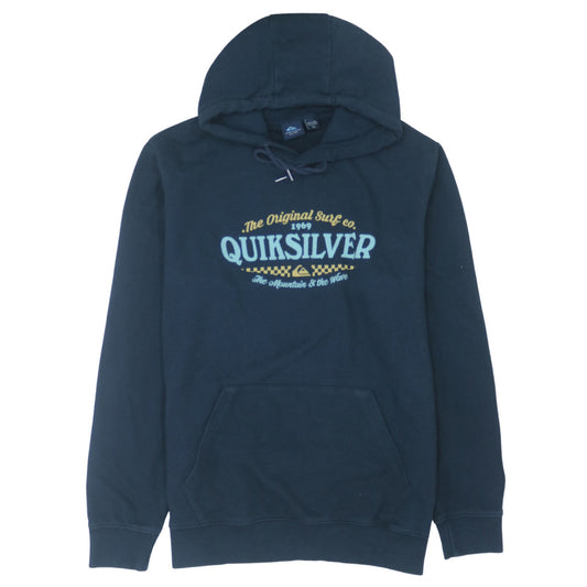 Quiksilver Men's Blue XL Pullover Hoodie Surf Graphic Cotton Blend