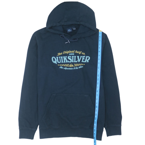Quiksilver Men's Blue XL Pullover Hoodie Surf Graphic Cotton Blend