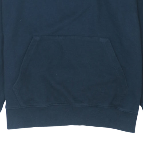 Quiksilver Men's Blue XL Pullover Hoodie Surf Graphic Cotton Blend