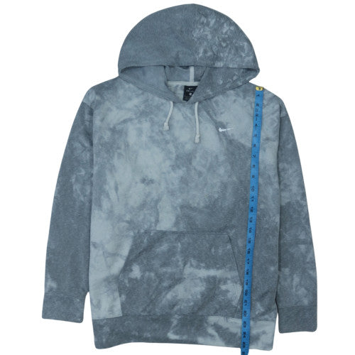Nike Men's Grey Dri-Fit Pullover Hoodie Size M Tie Dye Sportswear