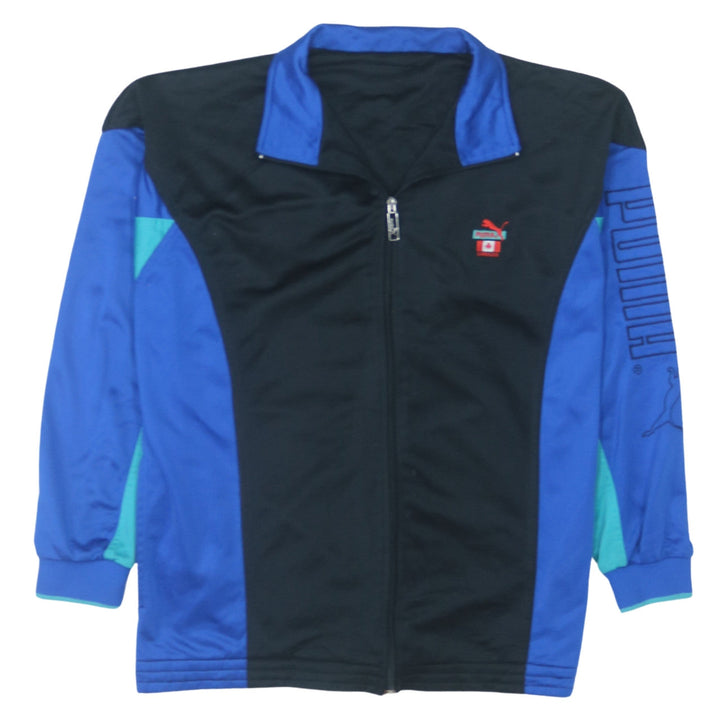 Puma Men's Blue Full Zip Retro Canada Sweatshirt Size M