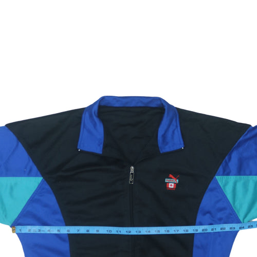 Puma Men's Blue Full Zip Retro Canada Sweatshirt Size M