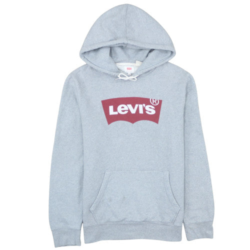 Levi's Men's Grey Logo Pullover Hoodie Size M