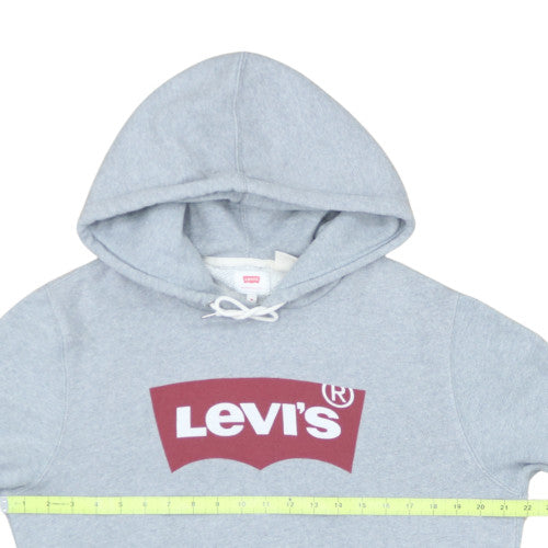 Levi's Men's Grey Logo Pullover Hoodie Size M