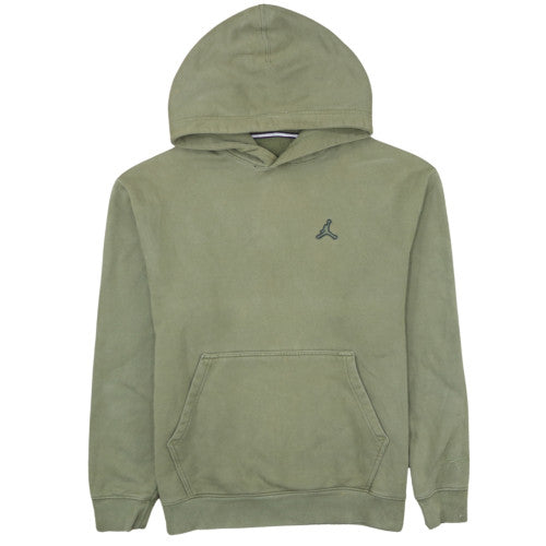 Jordan Mens Green Pullover Hoodie Size S Regular Fit Fleece