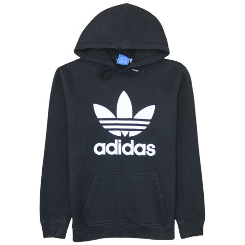 Adidas Men's Black Pullover Hoodie M Logo Graphic Fleece