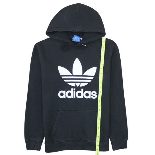 Adidas Men's Black Pullover Hoodie M Logo Graphic Fleece