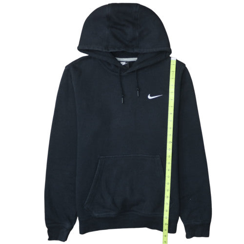 Nike Mens Black Pullover Hoodie M Logo Fleece Sweatshirt