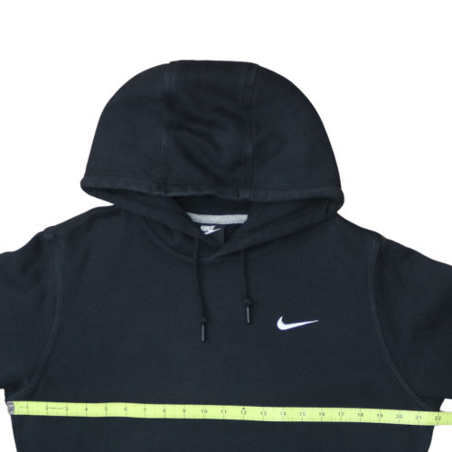 Nike Mens Black Pullover Hoodie M Logo Fleece Sweatshirt