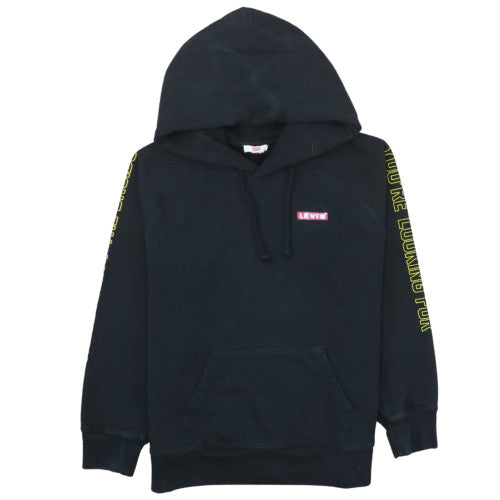 Levi's Men's Black Hoodie M Pullover Graphic Print Movie Logo