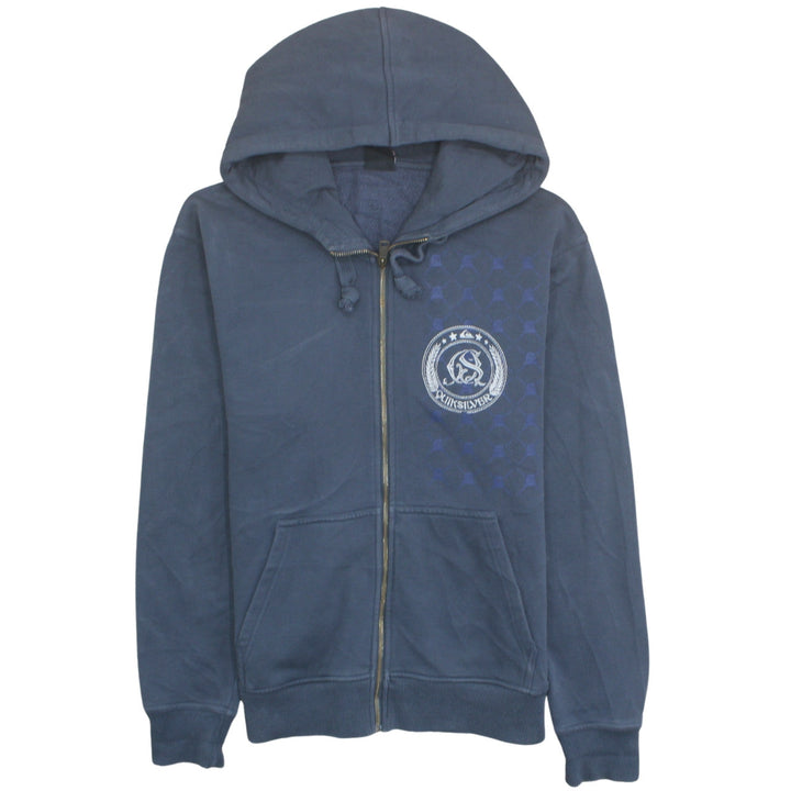 Quiksilver Men’s Blue Full Zip Hoodie M Regular Fit Cotton Blend