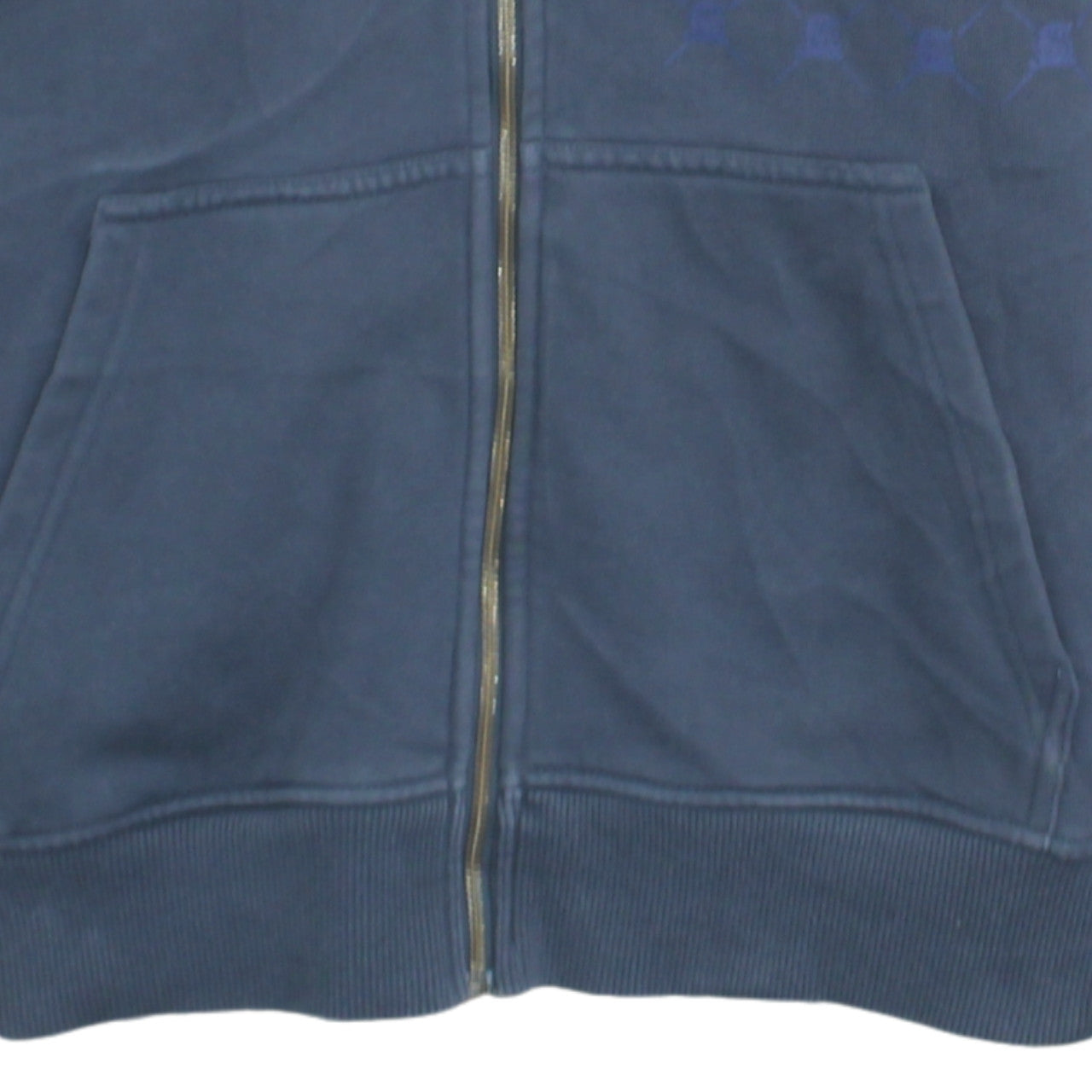 Quiksilver Men’s Blue Full Zip Hoodie M Regular Fit Cotton Blend