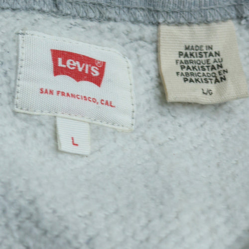 Levi's Men's Grey Crew Neck Pullover Sweatshirt Size L