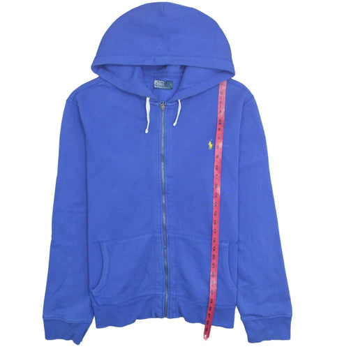 Polo Ralph Lauren Men's Blue Full Zip Hoodie 2XL Cotton Blend