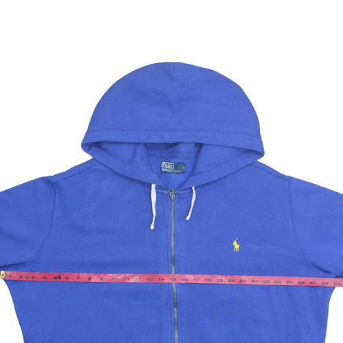 Polo Ralph Lauren Men's Blue Full Zip Hoodie 2XL Cotton Blend
