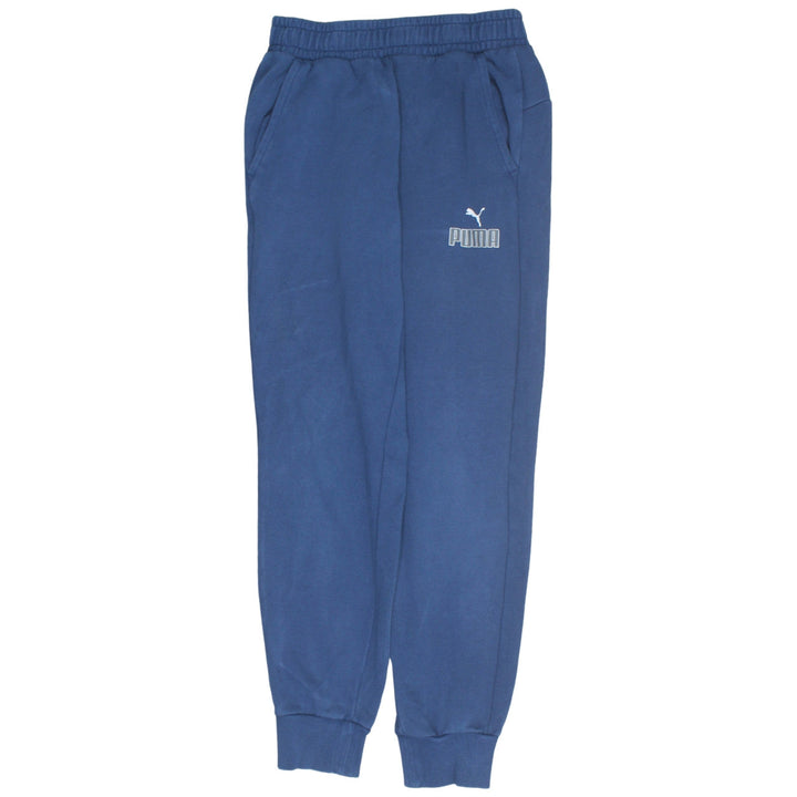 Puma Men's Blue Small Jogger Sweatpants Tapered Fleece Activewear