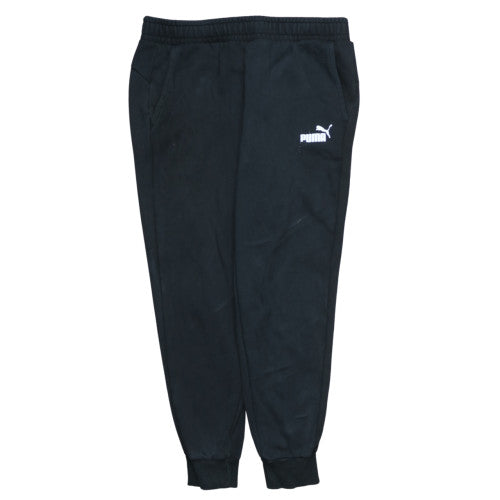Puma Men's Black XL Jogger Sweatpants Regular Fit Fleece Trousers