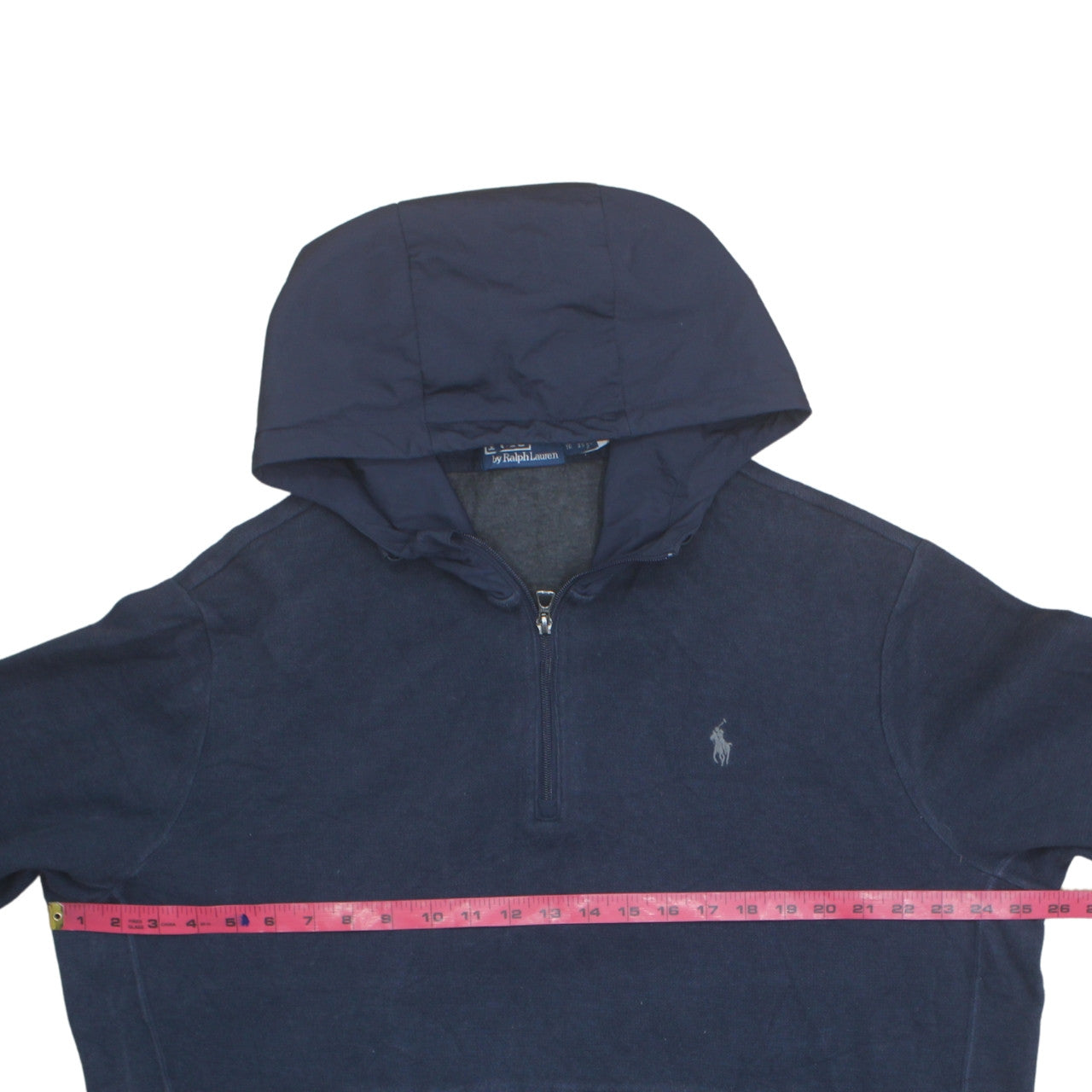 Polo Ralph Lauren Men's Blue XL Pullover Hoodie 1/2 Zip Logo