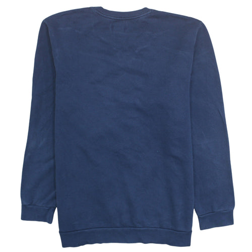 Adidas Mens Blue XL Crew Neck Pullover Sweatshirt Classic Logo