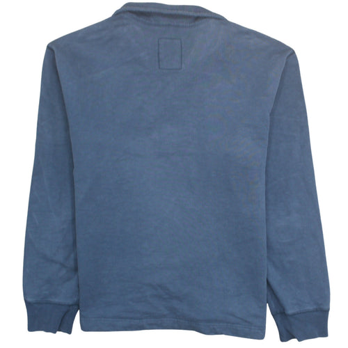 GAP Men's Blue XL 1/4 Zip Collared Sweatshirt Cotton Pullover