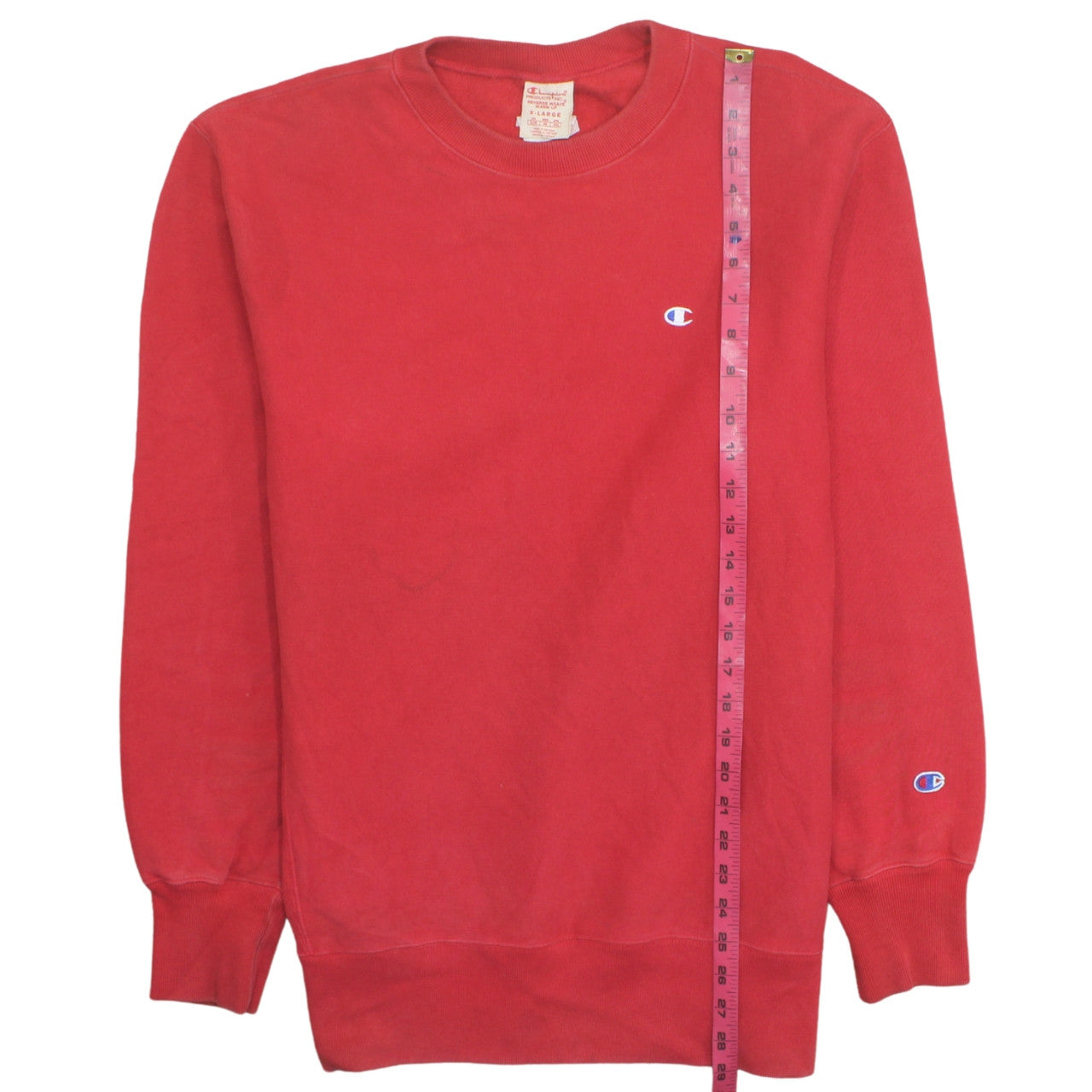 Champion Men's Red XL Reverse Weave Crew Neck Sweatshirt