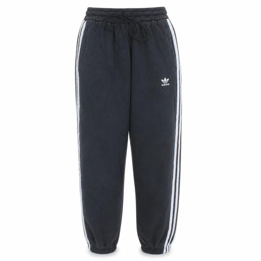 Adidas Womens Black Jogger Trousers Size 6 with Side Stripes