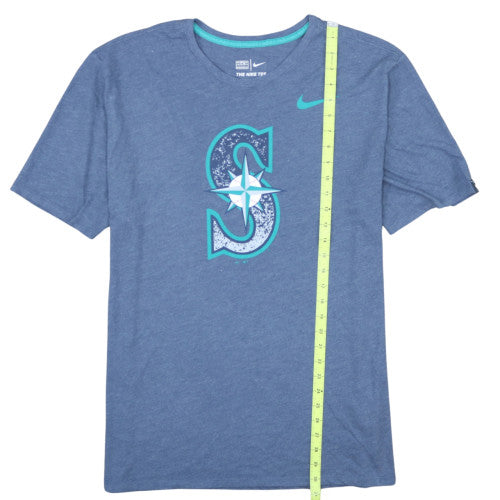 Nike Men’s Blue Seattle Mariners Athletic Fit Graphic T-Shirt XL