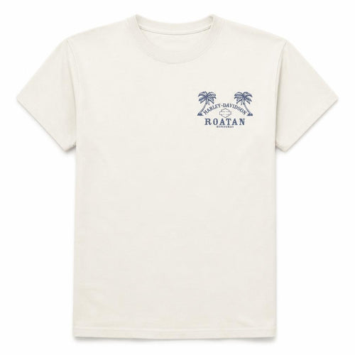 Harley-Davidson Men Beige Roatan Honduras Graphic T-Shirt M