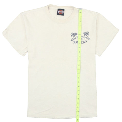 Harley-Davidson Men Beige Roatan Honduras Graphic T-Shirt M