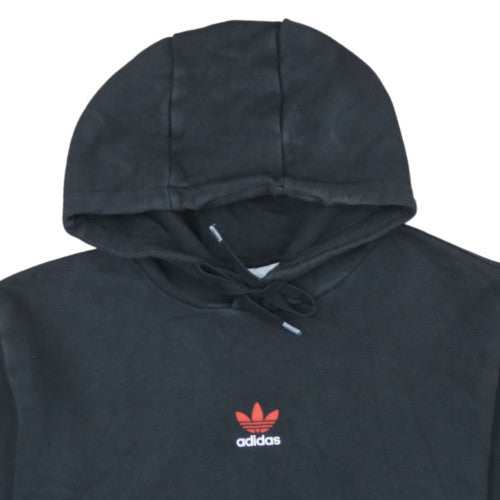 Adidas Mens Black M Pullover Hoodie with Logo Print