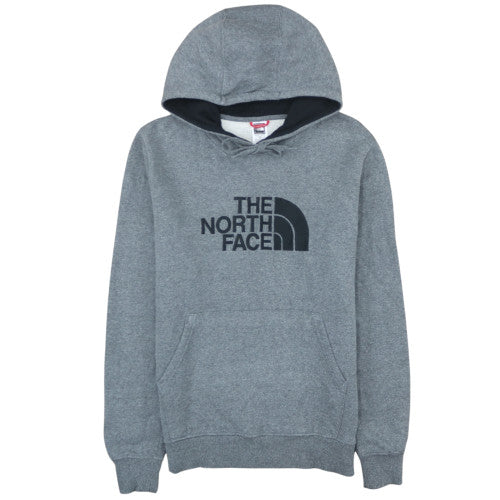The North Face Mens Grey Pullover Hoodie M Regular Fit Fleece Logo