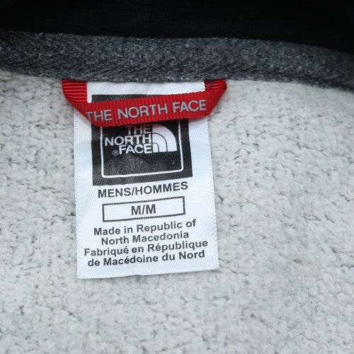 The North Face Mens Grey Pullover Hoodie M Regular Fit Fleece Logo