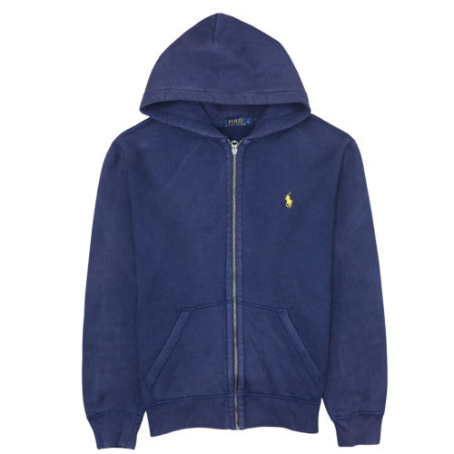 Ralph Lauren Men's Blue Full Zip Hoodie Size M Cotton Fleece