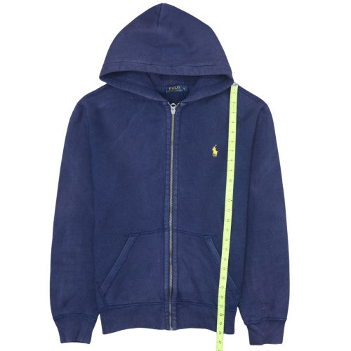 Ralph Lauren Men's Blue Full Zip Hoodie Size M Cotton Fleece