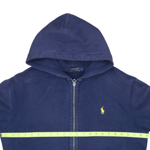 Ralph Lauren Men's Blue Full Zip Hoodie Size M Cotton Fleece